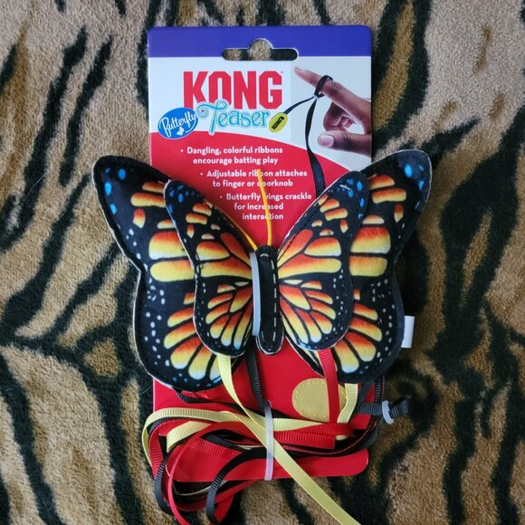 Kong Cat Kitten Butterfly Teaser w/Catnip ea. Various Colors New! - Picture 2 of 3